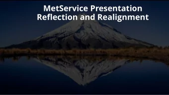 Reflection and Realignment  Aviation Services Review Setting the scene  1) Introduction (Rob