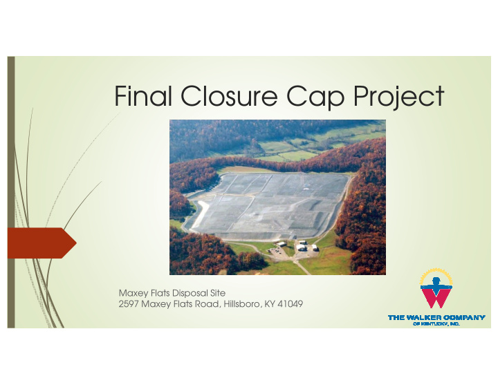 final closure cap project