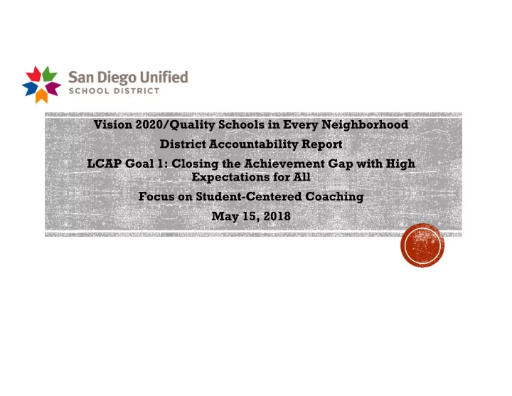 vision 2020 quality schools in every neighborhood