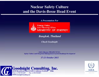 G  C  Goodnight Consulting, Inc.  Goodnight Consulting, Inc.  G  C  G  C  42395 Ryan Road, Suite