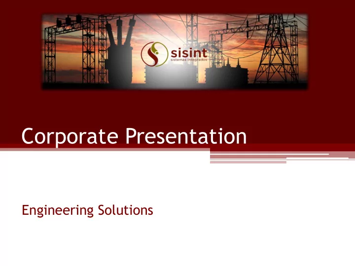 corporate presentation