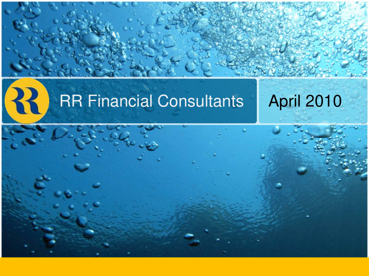 rr financial consultants april 2010 rr financial