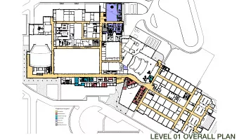 LEVEL 01 OVERALL PLAN  Department Legend  GIRL'S  DRESSING  Circulation  Fine Arts  Restrooms