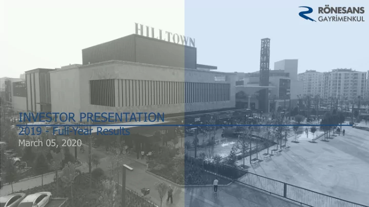 investor presentation