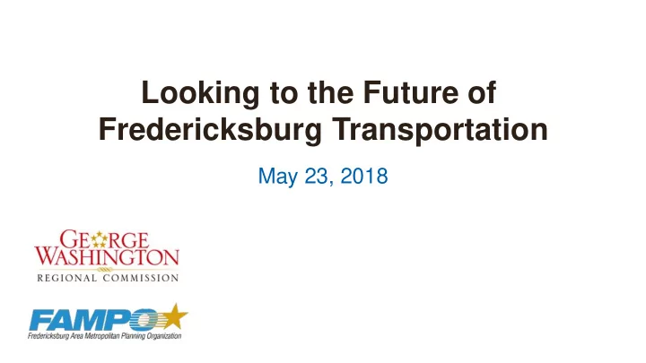 looking to the future of