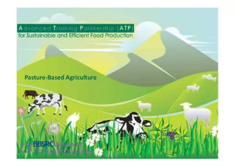 Pasture-Based Agriculture  What are ATPs?  Training programmes providing specialist  scientific