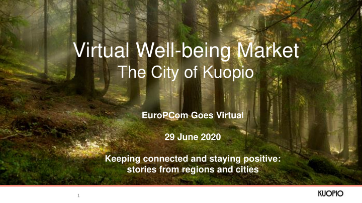 virtual well being market