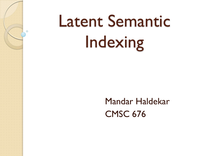 latent semantic