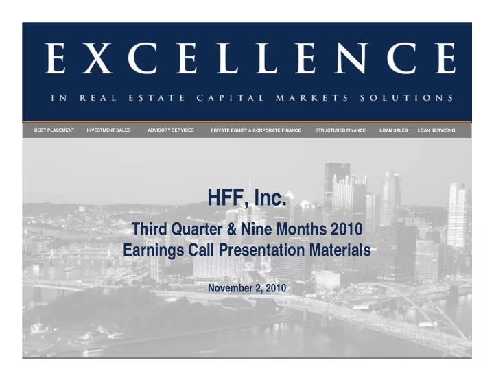 hff inc