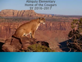 Abiq  iquiu E  Ele  leme  menta  tary  Home  ome of  of th  the C  Cou  ougars  SY  SY 201  016-201