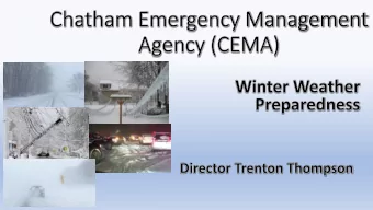 When should we prepare for severe winter weather?  BUT IT  Costs a lot of money and