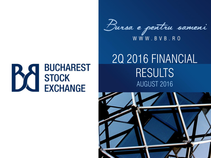 2q 2016 financial results