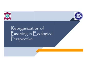 Reorganization of  Reorganization of  Beaming in Ecological  Beaming in Ecological  Perspective