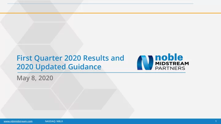 2020 updated guidance