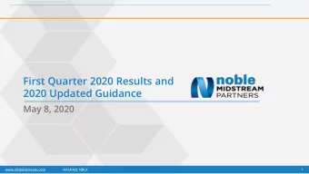 2020 Updated Guidance  May 8, 2020  www.nblmidstream.com  NASDAQ: NBLX  1  Forward Looking
