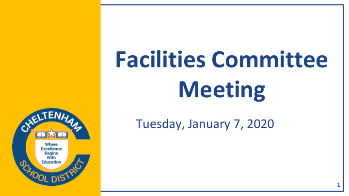 facilities committee meeting