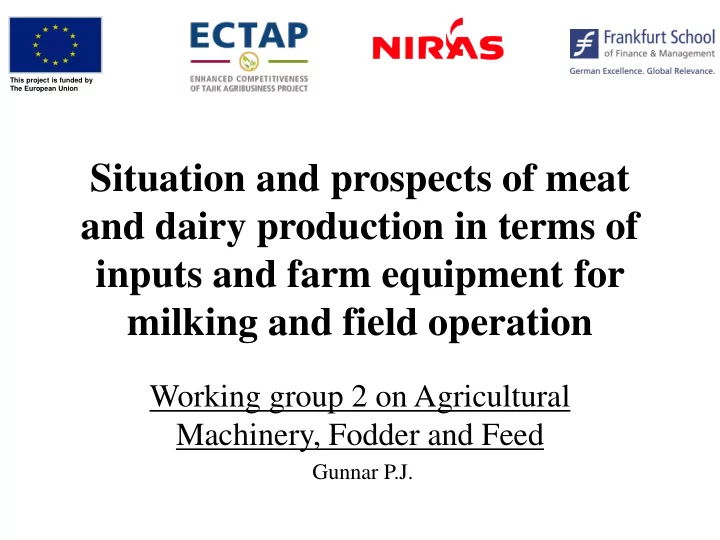 situation and prospects of meat