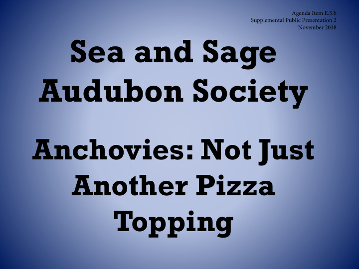 sea and sage