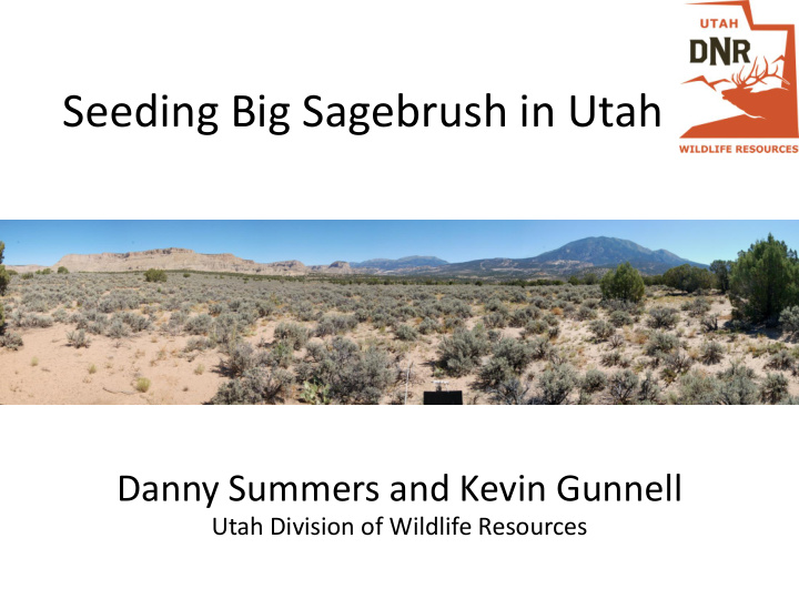 seeding big sagebrush in utah