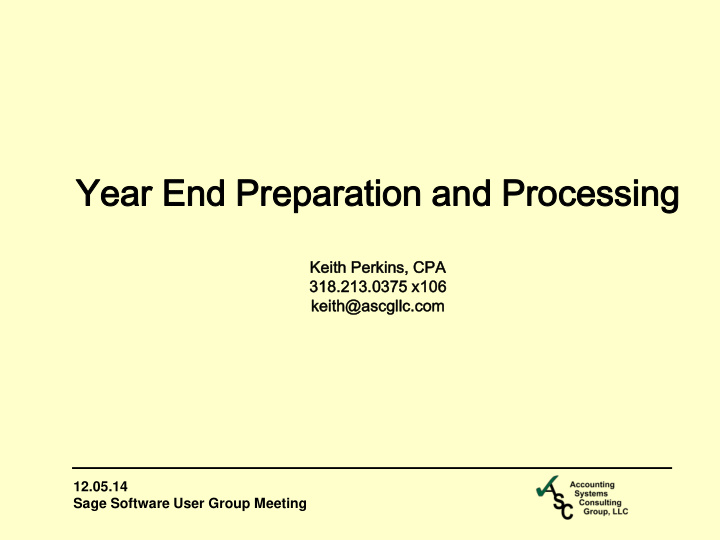 year ar end d preparation paration and d processing