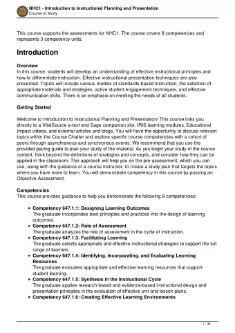 Introduction  Overview  In this course, students will develop an understanding of effective