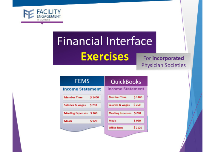 financial interface exercises