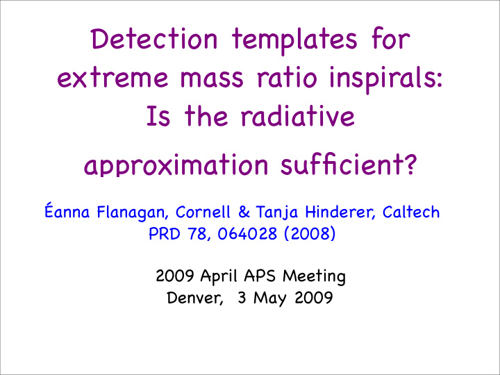 approximation sufficient