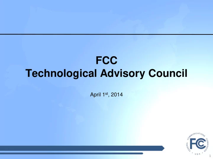 technological advisory council