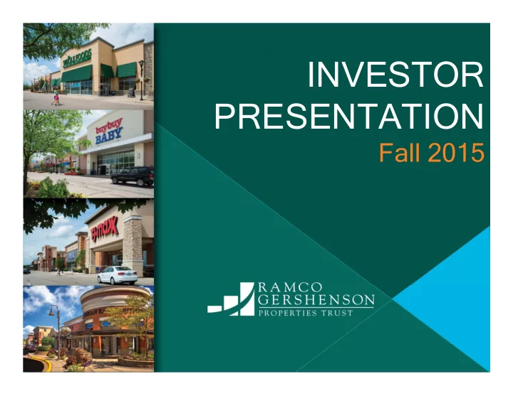 investor presentation