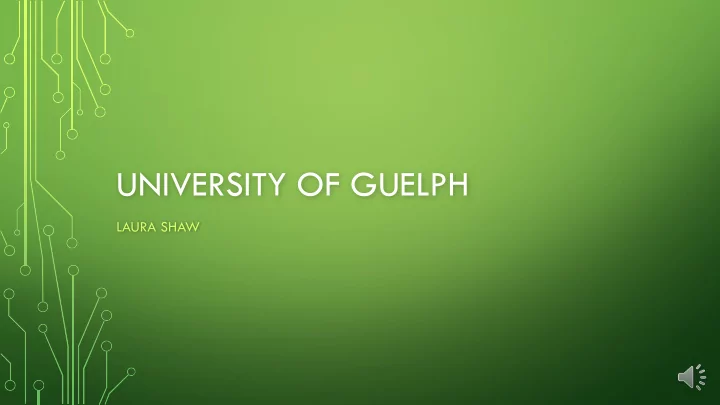 university of guelph