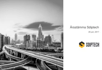 rsstmma Sdiptech  20 juni, 2017  Strictly private and confidential  Delivery example