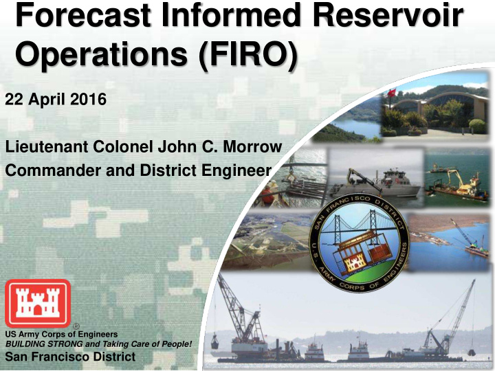 forecast informed reservoir