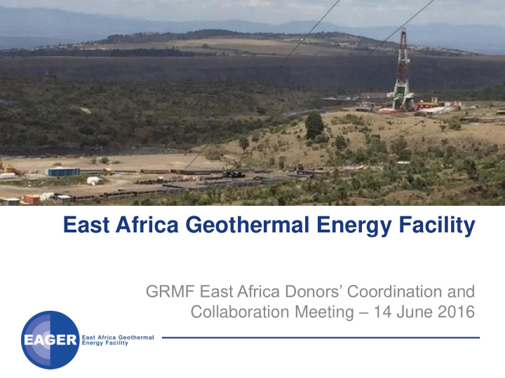 east africa geothermal energy facility