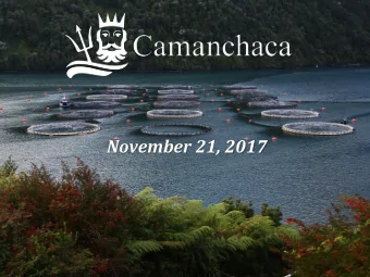 November 21, 2017  Good Northern Pelagic Catches  North:  Normalization of temperatures at sea;