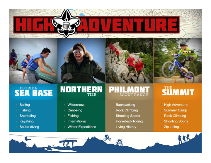 increase high adventure participation year over year 1
