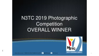 N3TC 2019 Photographic  Competition  OVERALL WINNER  1  1  Overall Winner:  Leon Heyes  Arum Mono