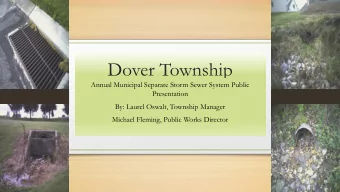 Dover Township  Annual Municipal Separate Storm Sewer System Public  Presentation  By: Laurel