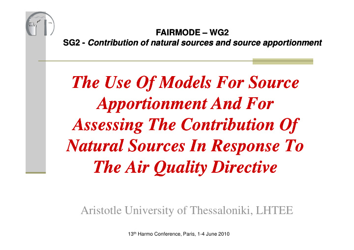 the use of models for source the use of models for source
