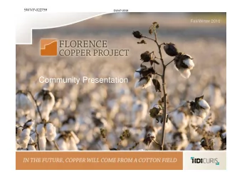 Community Presentation  SWVP-022760  Hunter Dickinson and Curis Resources    Curis Resources