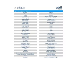 Supported Languages in Dj Vu X3  Afrikaans  Catalan  Albanian  Central Kurdish  Alsatian