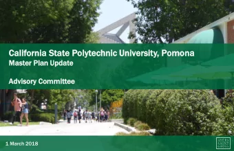 Cal  alif  ifornia  ornia Sta  State Polyt  lytechnic  hnic Un  Univ  iver  ersity  sity,  , Pomona