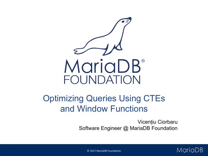 optimizing queries using ctes and window functions