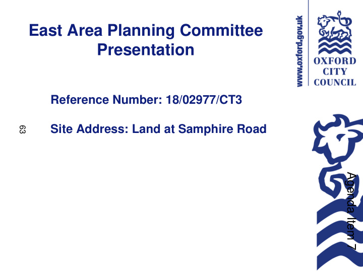 east area planning committee presentation