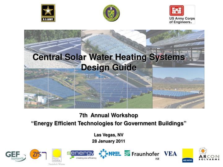 central solar water heating systems design guide