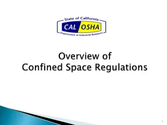 1  Limited entrance and exit + potential  atmospheric hazard or other hazards =  Permit