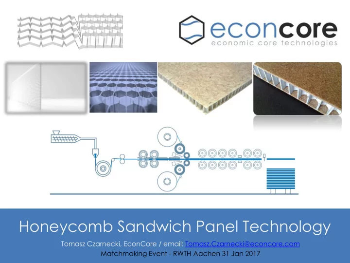 tomasz czarnecki econcore email tomasz czarnecki econcore