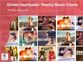 Ormax Heartbeats: Weekly Music Charts  Product Overview  ORMAX HEARTBEATS Ormax Heartbeats is a