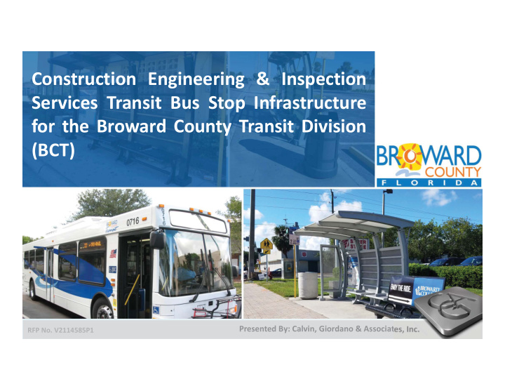 construction engineering inspection services transit bus