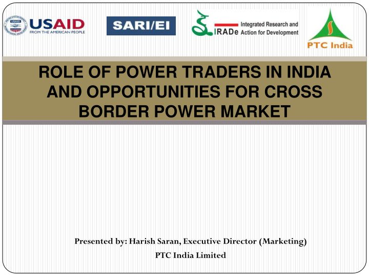 role of power traders in india and opportunities for