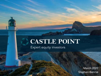 Meet the Managers  August 2018  Stephen Bennie, Partner  March 2020  Stephen Bennie  Disclaimer